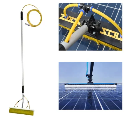 Zoom Solar Cleaning Brush with 3 meters Water Pipe and Nozzle