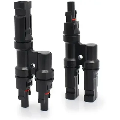 Gramstrong Solar T2 1 Pair MC4 Connector 2 to 1 Branch Connector 2 in 1 out Wire Connector 