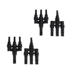 Gramstrong Solar Energy Panel 1 Pair Mc4 3 in 1 out Branch Connectors Cable Coupler Pack of 2