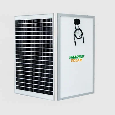 WAAREE 105W 12V Solar Panel With Off-Grid Battery for Charging Weather Resistant