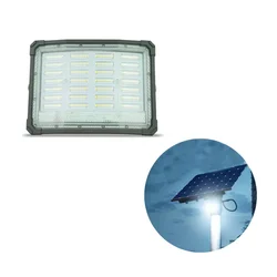 Gramstrong Solar Curve Led Waterproof Wall Mount Flood Light of 400 LEDs, Panel, Battery and Remote (2 year warranty)