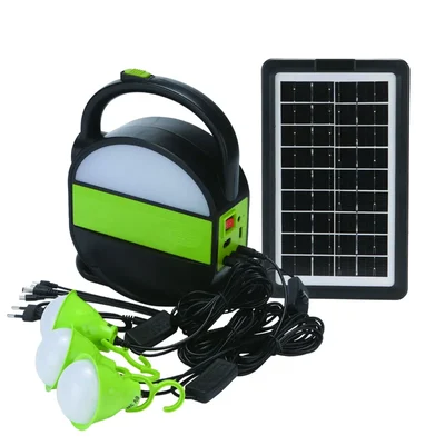 Gramstrong Republic RL-6190 HLS Solar Home Lighting System With Mini Solar Inverter, LED Tube & Bulb