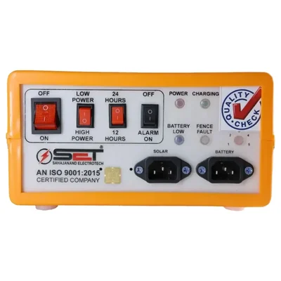 Premium Quality 8KV Regular Model Solar Zatka Machine Without Sirencard & Battery To Cover 50 Bigha Land