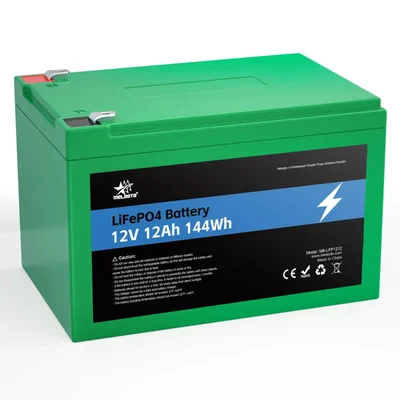 Heavy Duty 12V / 12Ah Lithium Iron Phosphate Rechargeable Battery For Home And Outdoor Application Usage