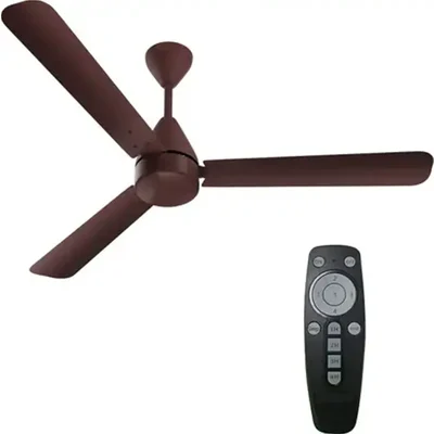 Gramstrong Republic Brown Colour Rechargable Ceiling Fan With Remote