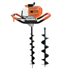 Sprayman 52 CC Petrol Earth Auger with 4 & 6 Inch Bits | Dual Bit Post Hole Digger SEA-5500