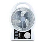 Gramstrong Republic Rechargeable Battery Operated Fan With 2 Bulbs and 1 Solar Panel and Bluetooth Speaker