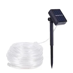 GIGAWATTS GW-502-200 22m Solar Strip Lights 200 LED 800mAh Ni-MH Battery 100mA Panel for Outdoor & Garden (Warm White)