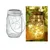 GIGAWATTS GW-507 50 LED Hanging Solar Mason Jar Light 300mAh Battery Fairy String Lamp for Garden Yard Lawn (Warm White)