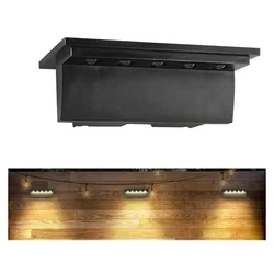 GIGAWATTS GW-708 Solar Deck Light 1200mAh AA Ni-MH Battery 11lm L-Shaped Step LED with 1W Polysilicon Panel 