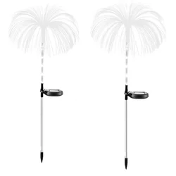 GIGAWATTS Jellyfish Solar Garden Light Multicolor Lamp for Balcony Lawn Outdoor, Backyards, Pathways & Driveway(Pack of 2)