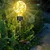GIGAWATTS GW-907 Solar Outdoor Ball Lamp 20 LED Lightbulb Stake Lantern with 2V Panel 600 mAh Battery for Garden Yard,