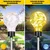 GIGAWATTS GW-907 Solar Outdoor Ball Lamp 20 LED Lightbulb Stake Lantern with 2V Panel 600 mAh Battery for Garden Yard,