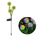 GIGAWATTS GW-919 3 Dandelion Solar Light 36 LED Garden Lamp with 2V Panel & 600mAh AA Battery for Courtyard, Patio, Lawn
