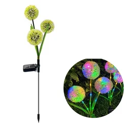 GIGAWATTS GW-919 3 Dandelion Solar Light 36 LED Garden Lamp with 2V Panel & 600mAh AA Battery for Courtyard, Patio, Lawn