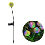 GIGAWATTS GW-920 15 LED Solar Dandelion Flower Lights with 600mAh Battery 2V Panel Lamp for Garden, Pathway, Backyard 