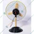 Gramstrong 12V DC-Powered Portable Table Fan with 9-Inch Blades for Home, Office, Outdoor & Camping Cooling Needs