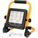GIGAWATTS Solar Flood Light 50W Smart Bright Multi-Functional Cool White for Outdoor, Emergency, Garden, Lawn & Camping