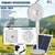 GIGAWATTS HYD-SF818 20W Solar Pedestal Fan Portable and Quiet with High Power Air Delivery 8000mAh Battery (White, 16inch)
