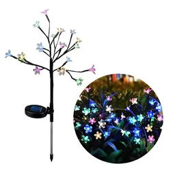 GIGAWATTS GW-901 20 LED Solar Flower Multicolour Light Garden Decorative with Battery & Panel for Lawn, Pathway & Outdoor