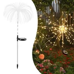 GIGAWATTS Pack of 2 Outdoor 90 LEDs Solar Firework Light 2 Lightning Modes Waterproof Lights for Patio, Lawn & Yard