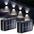 Premium Quality Solar Decorative Wall Light, With Waterproof 3 LED Up & Down Outdoor & Indoor Light (Pack Of 2)