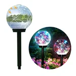 GIGAWATTS GW-906 Solar Globe Garden Light 20 LED 2V Panel & 600mAh Ni-MH Battery for Home, Garden, Backyards, Pathways