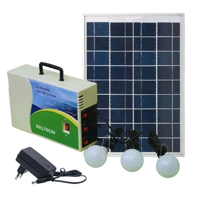 Care Way 10W Solar Rechargeable Home Lighting System with 7AH Lithium Iron Battery For Home, Emergence and Outdoor Usage