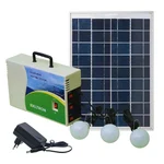 Care Way 10W Solar Rechargeable Home Lighting System with 7AH Lithium Iron Battery For Home, Emergence and Outdoor Usage