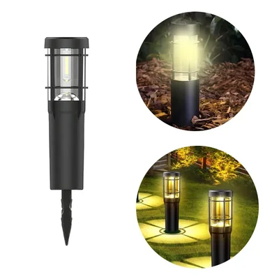 GIGAWATTS GW-231B  Solar LED Pathway Lamp Light with 900mAh AA Ni-MH Battery & Panel for Walkway, Lawn & Garden Decoration