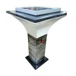 Premium Quality 1.5 Feet Solar Garden Light with 5W Solar Panel Gate Light For Outdoor Usage and Garden Decoration