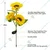 GIGAWATTS GW-918 30 LED 3 Sunflower Solar Light 600mAh Battery BIS Approved with 2V Panel for Garden, Pathway & Outdoor