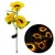 GIGAWATTS GW-918 30 LED 3 Sunflower Solar Light 600mAh Battery BIS Approved with 2V Panel for Garden, Pathway & Outdoor