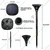 GIGAWATTS GW-706 Solar Light Spike Spotlight with 5.5V/1W Panel 3.7V/2000mAh Lithium Battery for Garden, Pathway & Yard