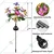 GIGAWATTS GW-922 Solar Butterfly Garden Light 42 LED with 2V Panel 600mAh Battery Colour Changing Lights for Yard, Lawn