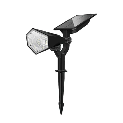 GIGAWATTS GW-213 Solar Spot Light 26 LED Spotlight with 1.5W Panel 2200 mAh Lithium Battery Light for Garden & Pathway 