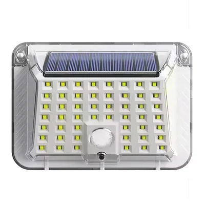 GIGAWATTS GW-606 90 LED Solar Wall Light Motion Sensor with 800mAh Battery IP44 Rating for Garden, Lawn & Outdoor(White)