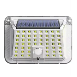 GIGAWATTS GW-606 90 LED Solar Wall Light Motion Sensor with 800mAh Battery IP44 Rating for Garden, Lawn & Outdoor(White)