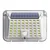 GIGAWATTS GW-606 90 LED Solar Wall Light Motion Sensor with 800mAh Battery IP44 Rating for Garden, Lawn & Outdoor(White)