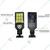 GIGAWATTS GW-607 Solar Street Light with 5.5V Panel Remote & 1200mAh Li-ion Battery for Outdoor Lawn Pathway (White)