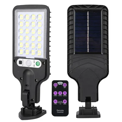 GIGAWATTS GW-608 Solar Street Light with 1200mAh Battery Li-ion 5.5V Panel & Remote 96SMD Sensor Outdoor, Lawn & Pathway