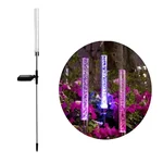 GIGAWATTS GW-908 Solar Outdoor Garden LED Light Tube-Light with 2V Panel & 600 mAh Battery for Pathway, Patio, Yard 