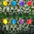 GIGAWATTS GW-909 6 LED Solar Tulip Garden Light 600mAh Battery 2V Panel Waterproof Outdoor Lamp for Pathway, Walkway 