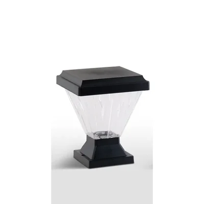 Gramstrong Premium Quality LED Solar Gate Pillar Lamp 10W Brightness 1200mAh Battery And Remote ABS Garden