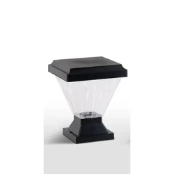 Gramstrong Premium Quality LED Solar Gate Pillar Lamp 10W Brightness 1200mAh Battery And Remote ABS Garden