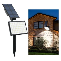 GIGAWATTS GW-707 Solar Light 54 LED CW Spotlight with 2W Polysilicon Panel 2000mAh Lithium Battery 400lm for Outdoor Usage