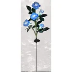 GIGAWATTS GW-923 Solar Rose Lights 2V Panel Outdoor 5 LED 5 Flower Garden Stake Lamp for Patio, Yard, Pathway Decoration