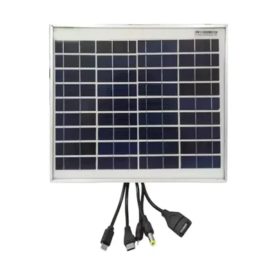 Gramstrong 10W 12V Solar Mobile Charging Kit with Solar Panel For Home, Office, Outdoor & Camping