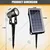 GIGAWATTS GW-163-04 4 LED Solar Spotlight 600mAh Battery with 6V Panel & Remote for Driveway, Pathway (4 Pcs, Warm White)
