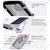 Gramstrong Solar Street Light 120W, 140 LEDs Waterproof Street Light with Solar Panel for Garden and Farm House with Remote